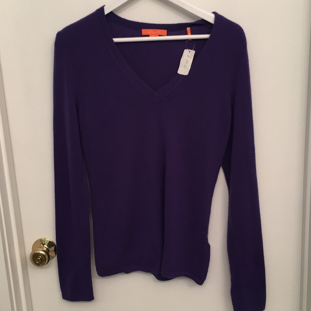Purple cashmere Christopher Fischer sweater